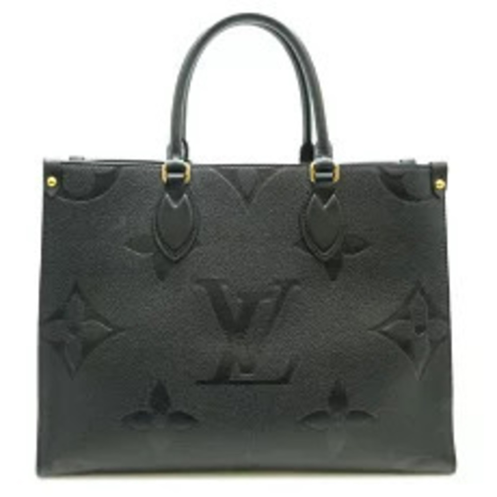 Louis Vuitton Black OnTheGo Handbag Noir Empreinte Monogram Black